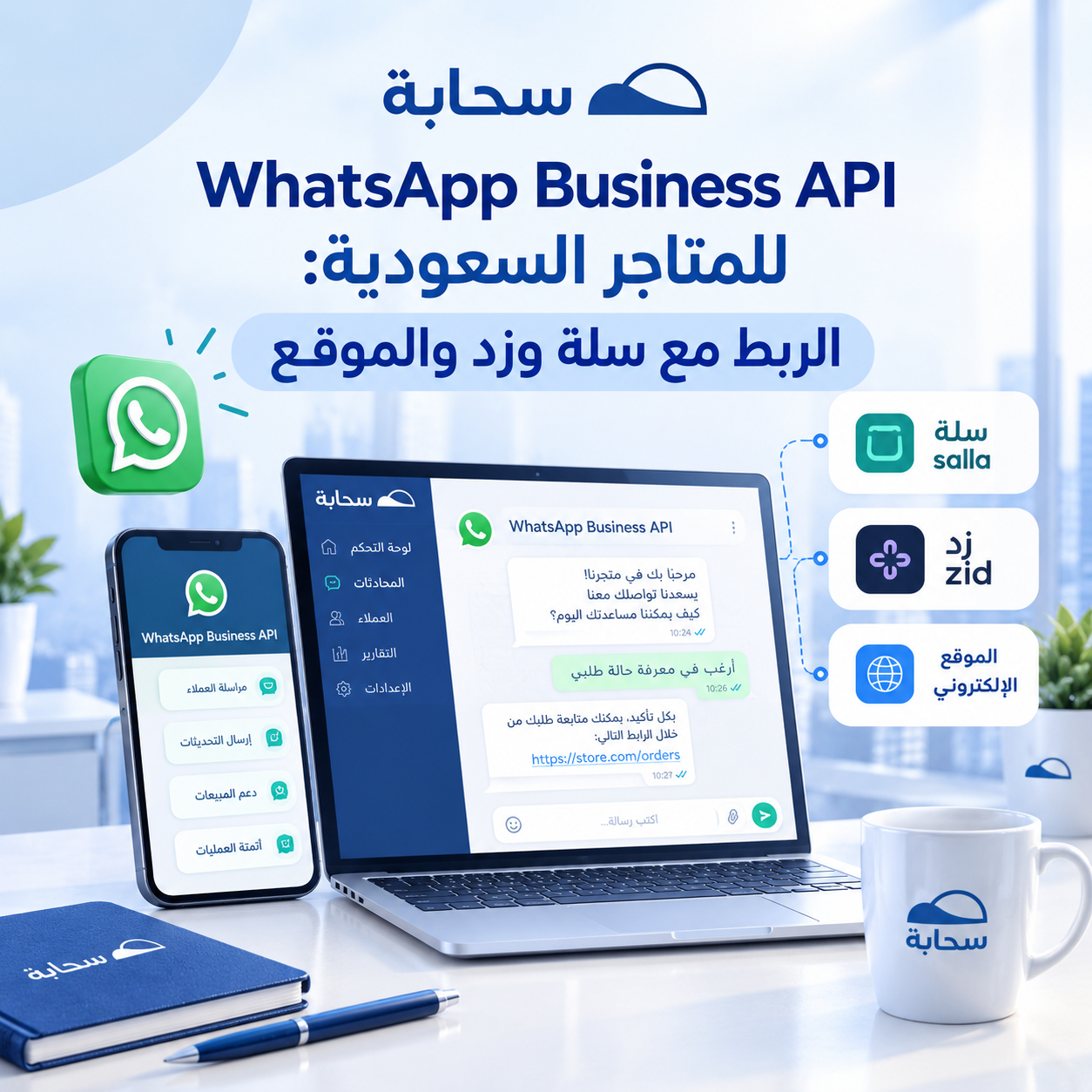 WhatsApp Business API للمتاجر