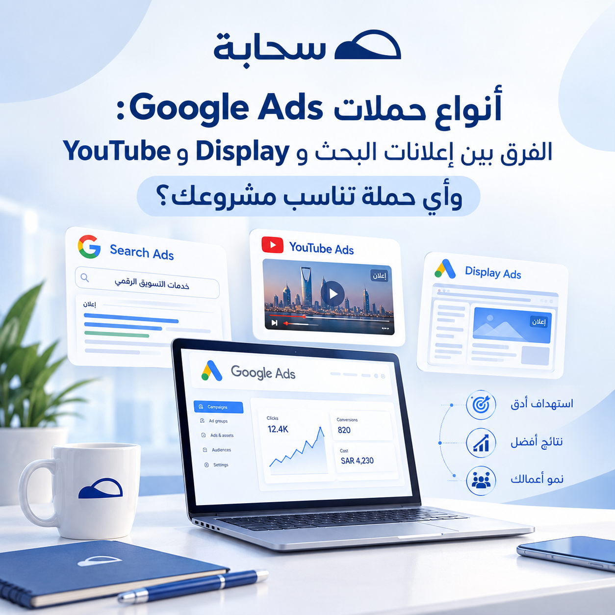 أنواع حملات Google Ads